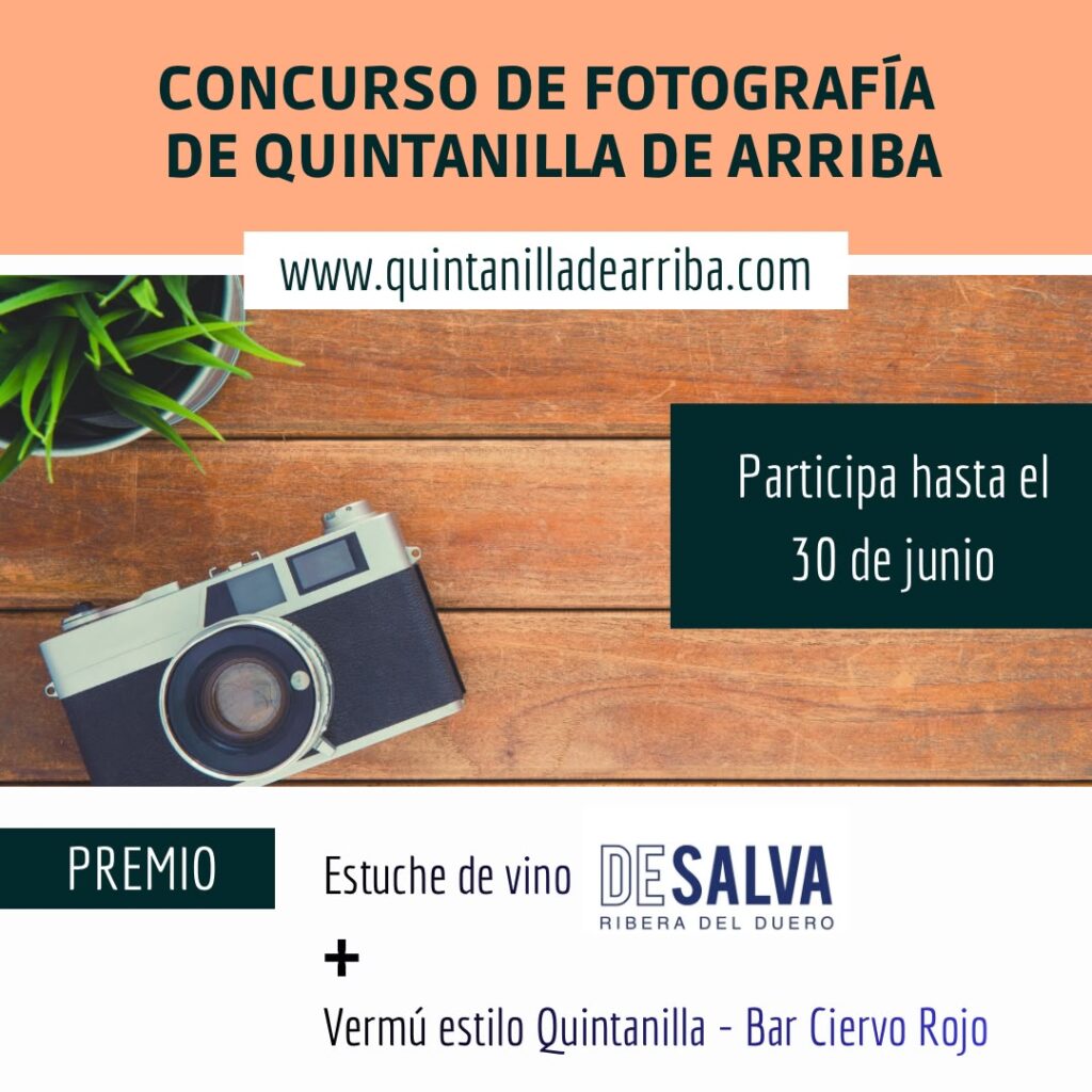 Cartel del Concurso Fotográfico de Quintanilla de Arriba